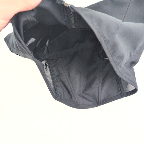 Forever 21 Milkmaid Corset Mesh Bodice Full Zip Back Women's Medium Black - Picture 8 of 10